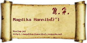 Magdika Hannibál névjegykártya